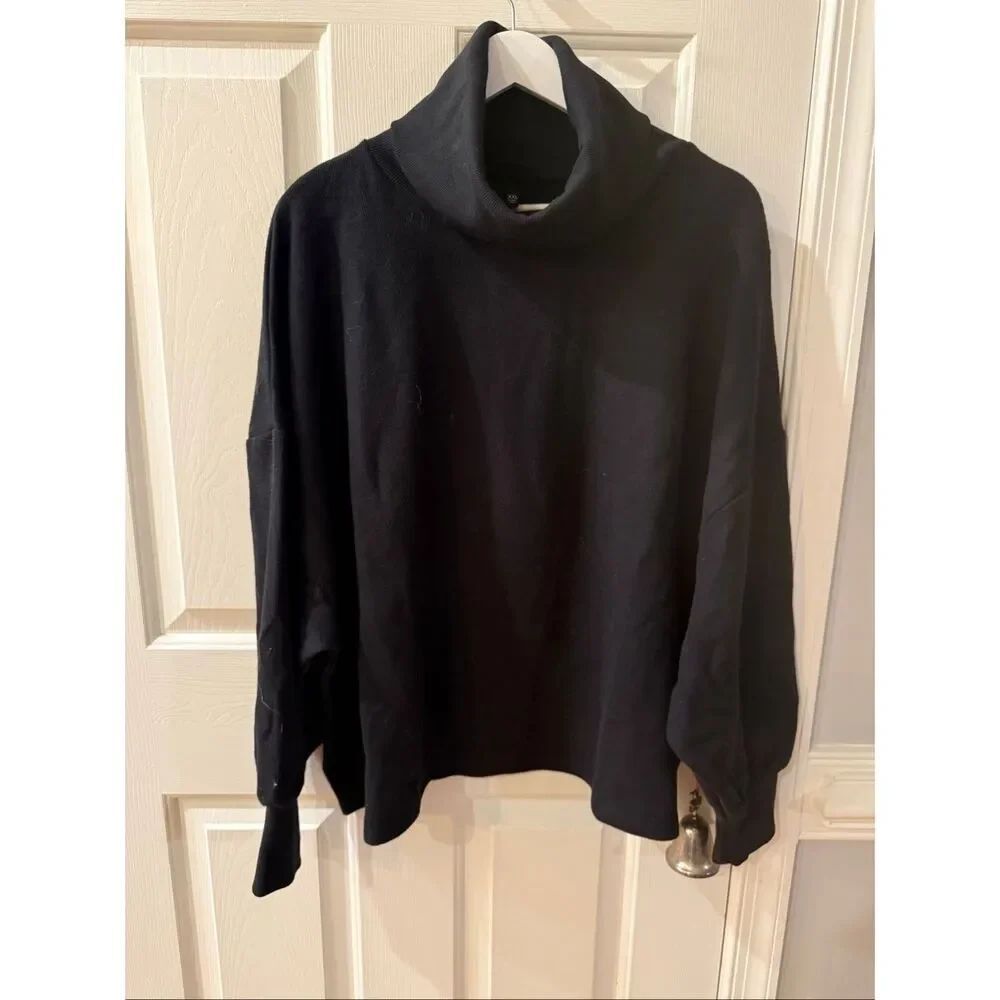 Who What Wear Black Oversized Turtleneck Sweater sz XXL NWT